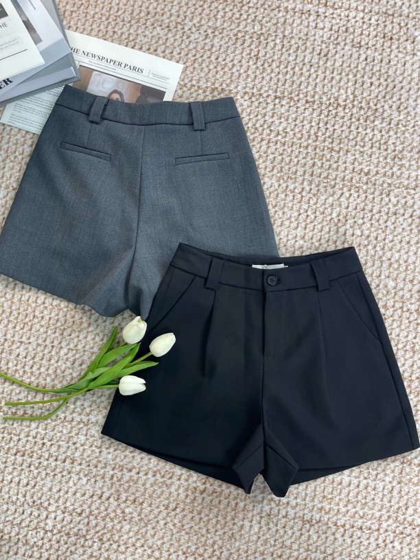 88839#西装短裤 高腰宽松阔腿裤