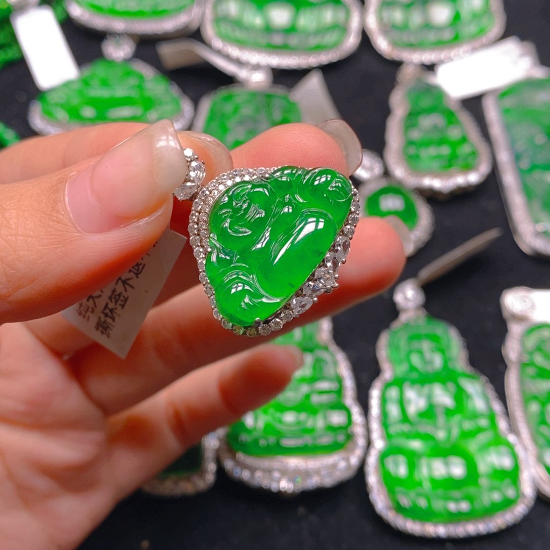 翡翠颈饰银S925镶嵌8888888888