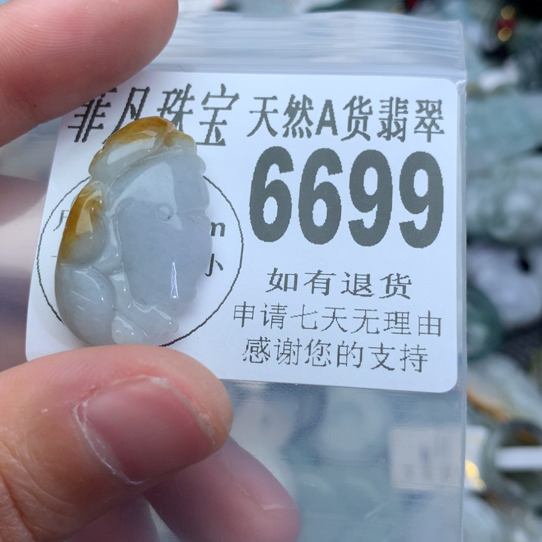 翡翠颈饰未镶嵌6699。