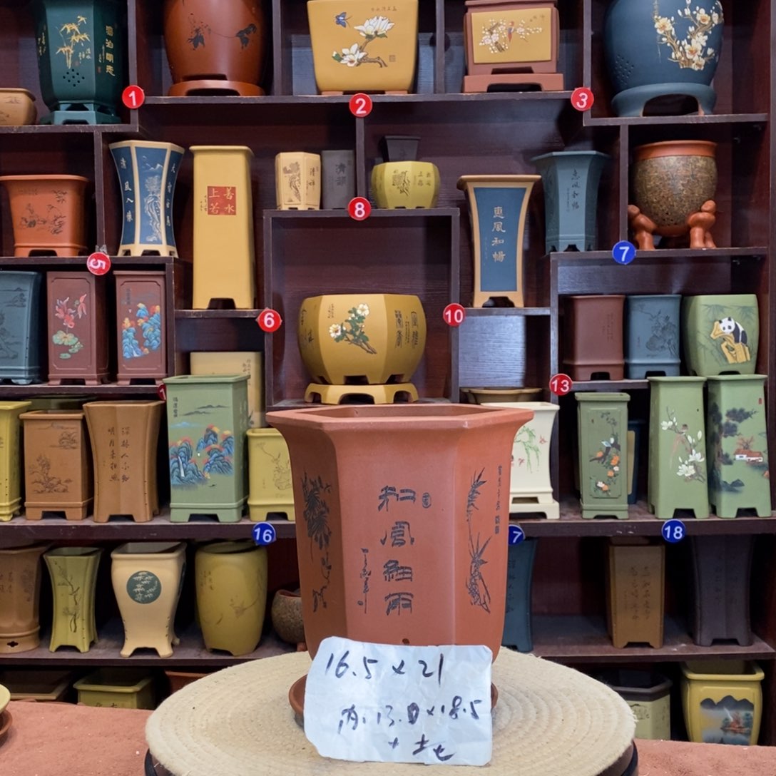 紫砂花盆紫砂艺人