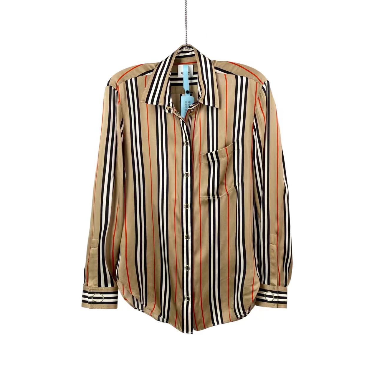 99新 BURBERRY/博柏利  bb一零八七 桑蚕丝 真丝衬衣 38码 98新