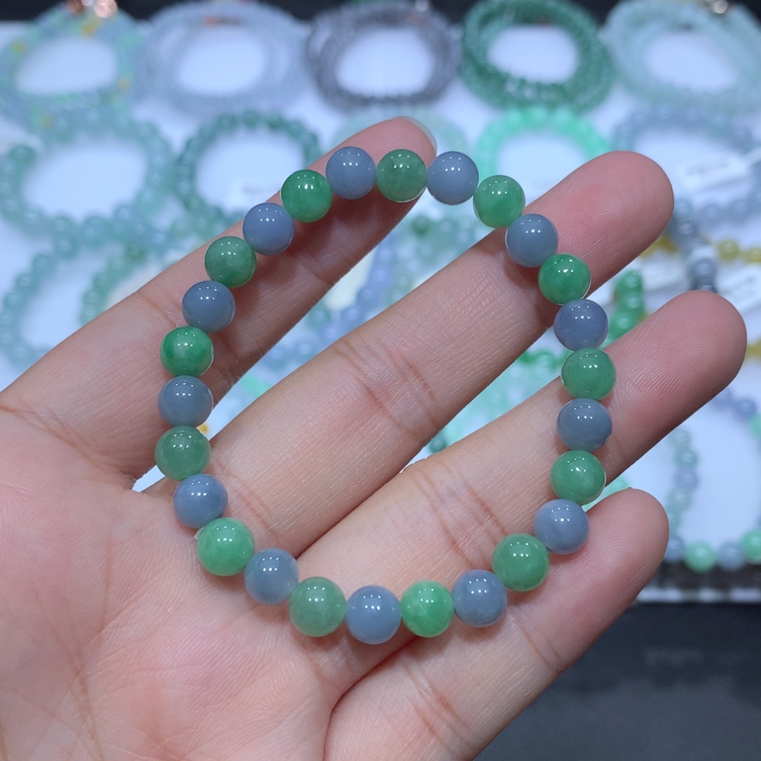 未镶嵌手串翡翠天然