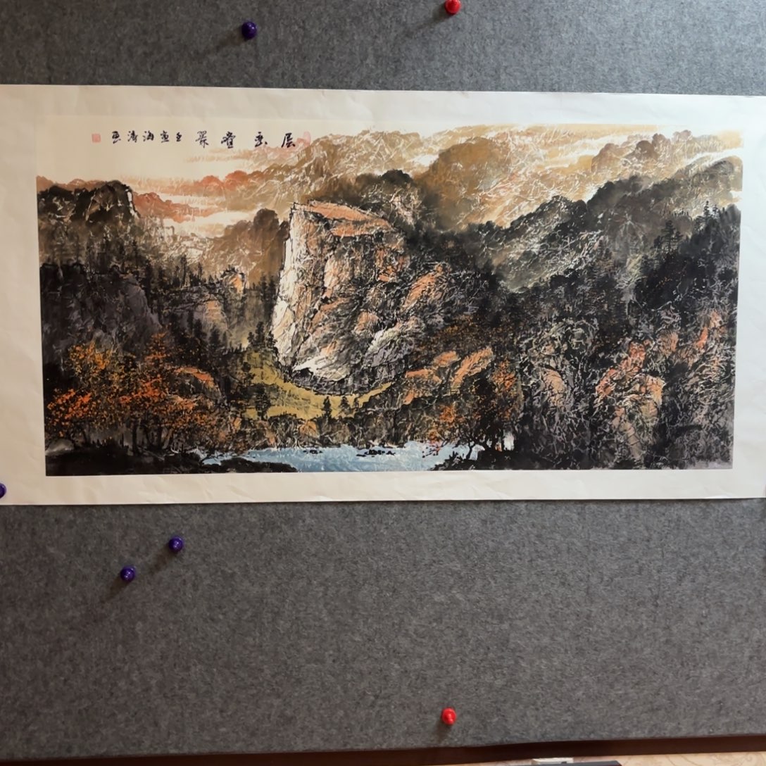 国画国画作品李海涛山水精品手绘