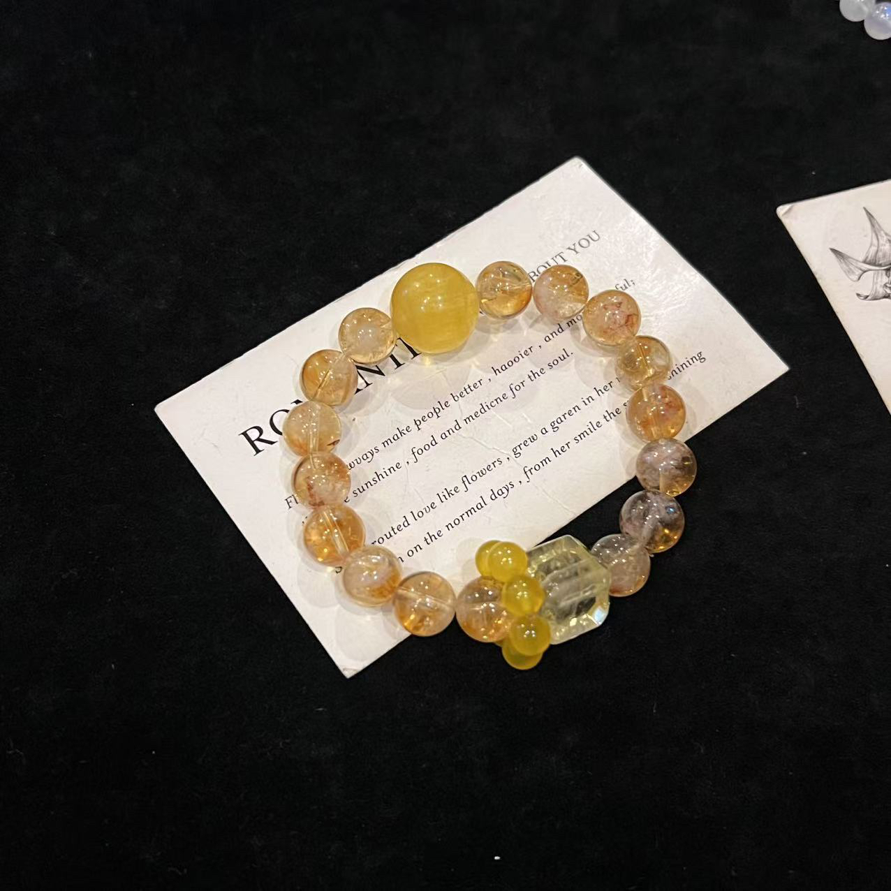 F14 10mm黄塔设计款手串 多样性发一 