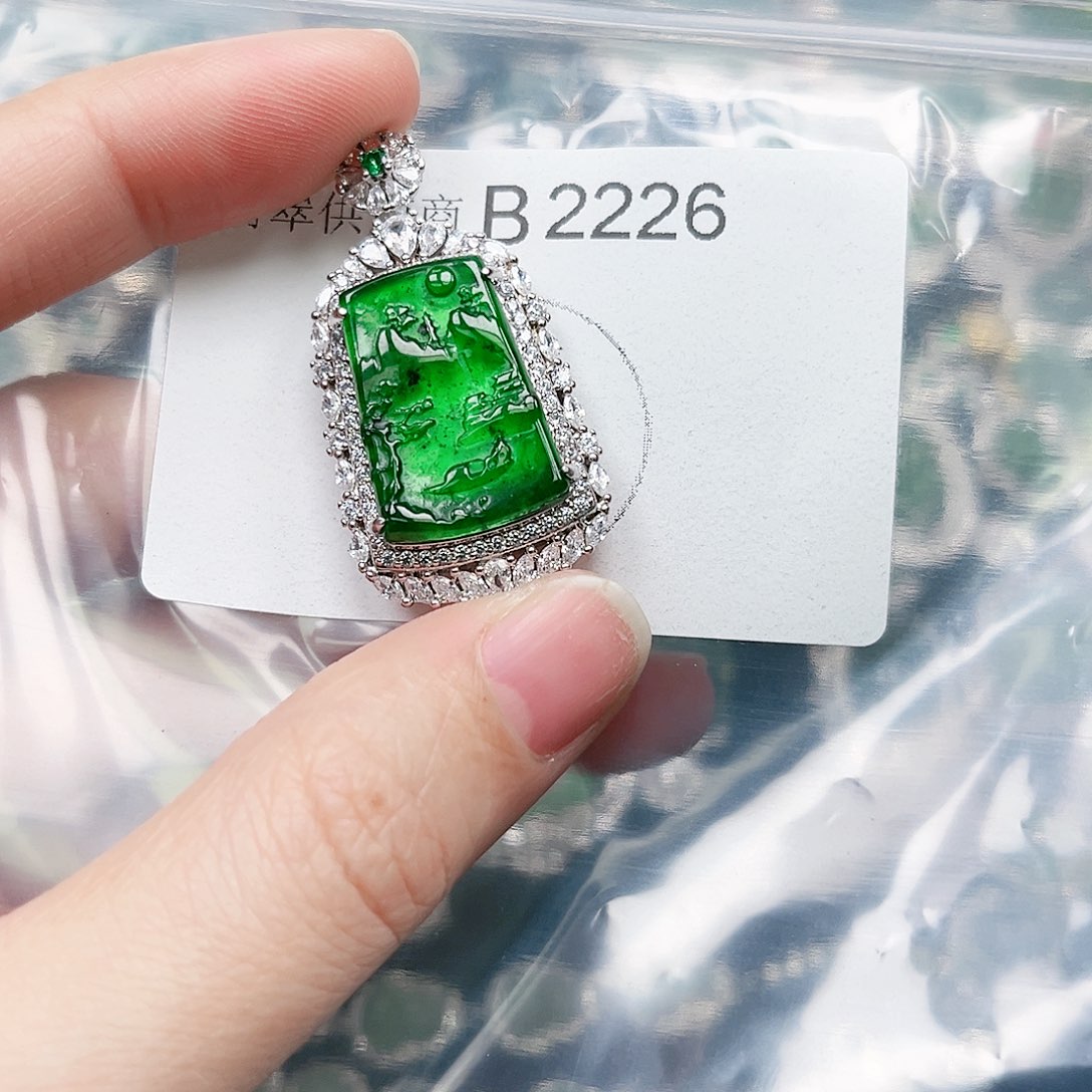 翡翠颈饰未镶嵌翡翠2226