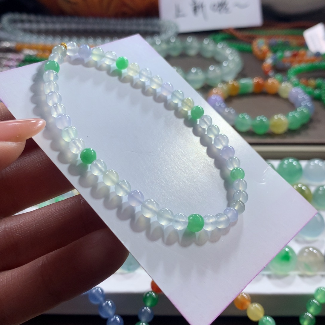 翡翠未镶嵌项链！福利款！纯净冰幻彩卡4.3/5