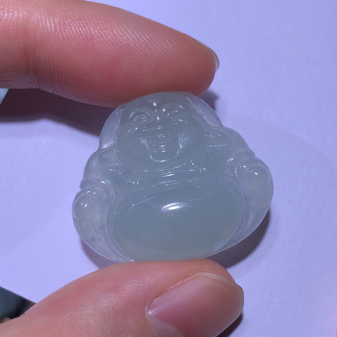 翡翠颈饰未镶嵌冰*佛公