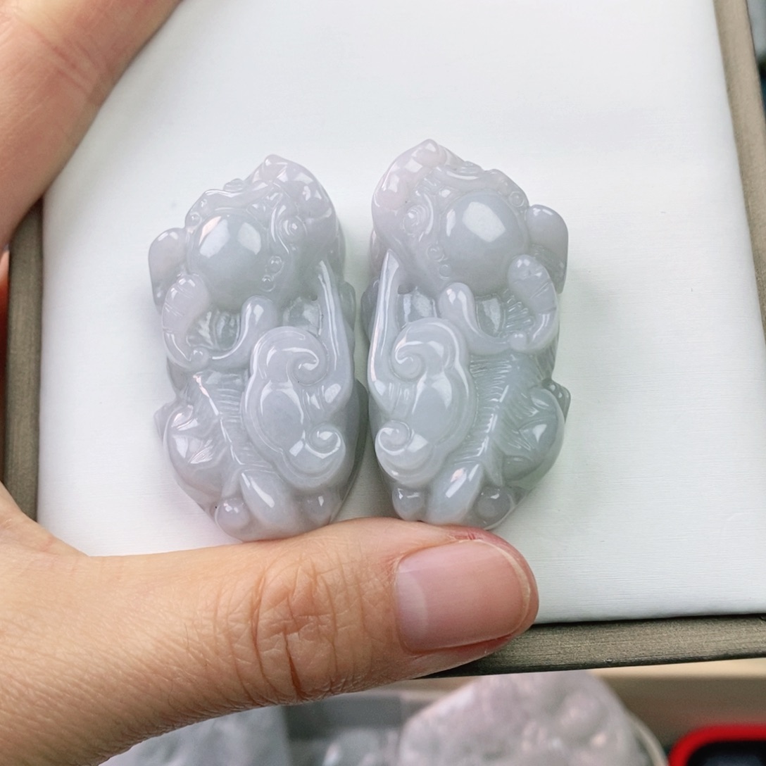 翡翠颈饰未镶嵌貔貅发货发其一