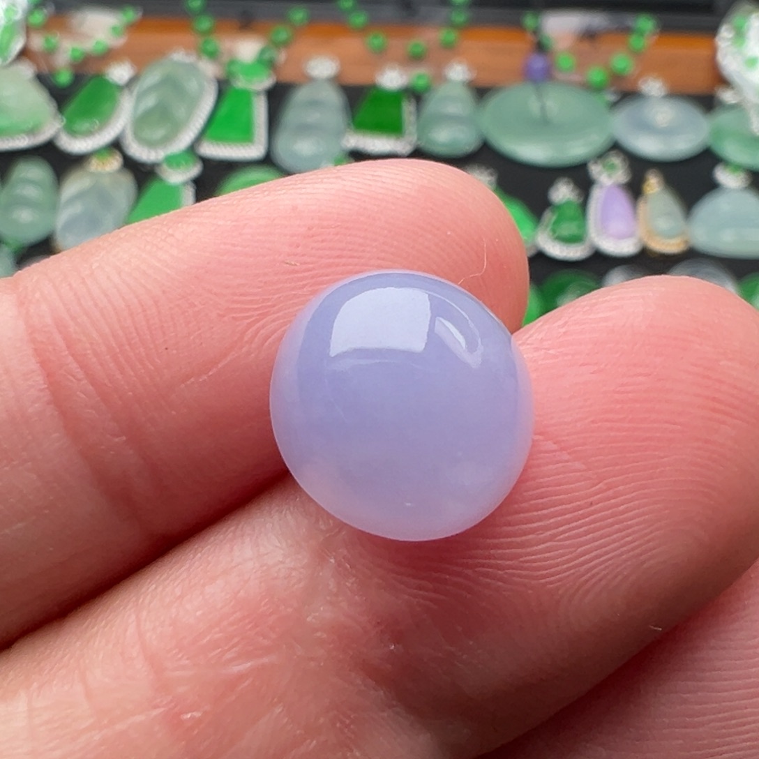 翡翠颈饰未镶嵌蛋面11.5