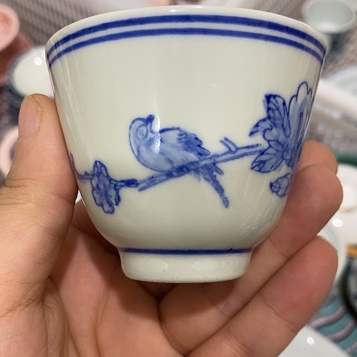 摆件陶景德镇陶瓷主人杯23455