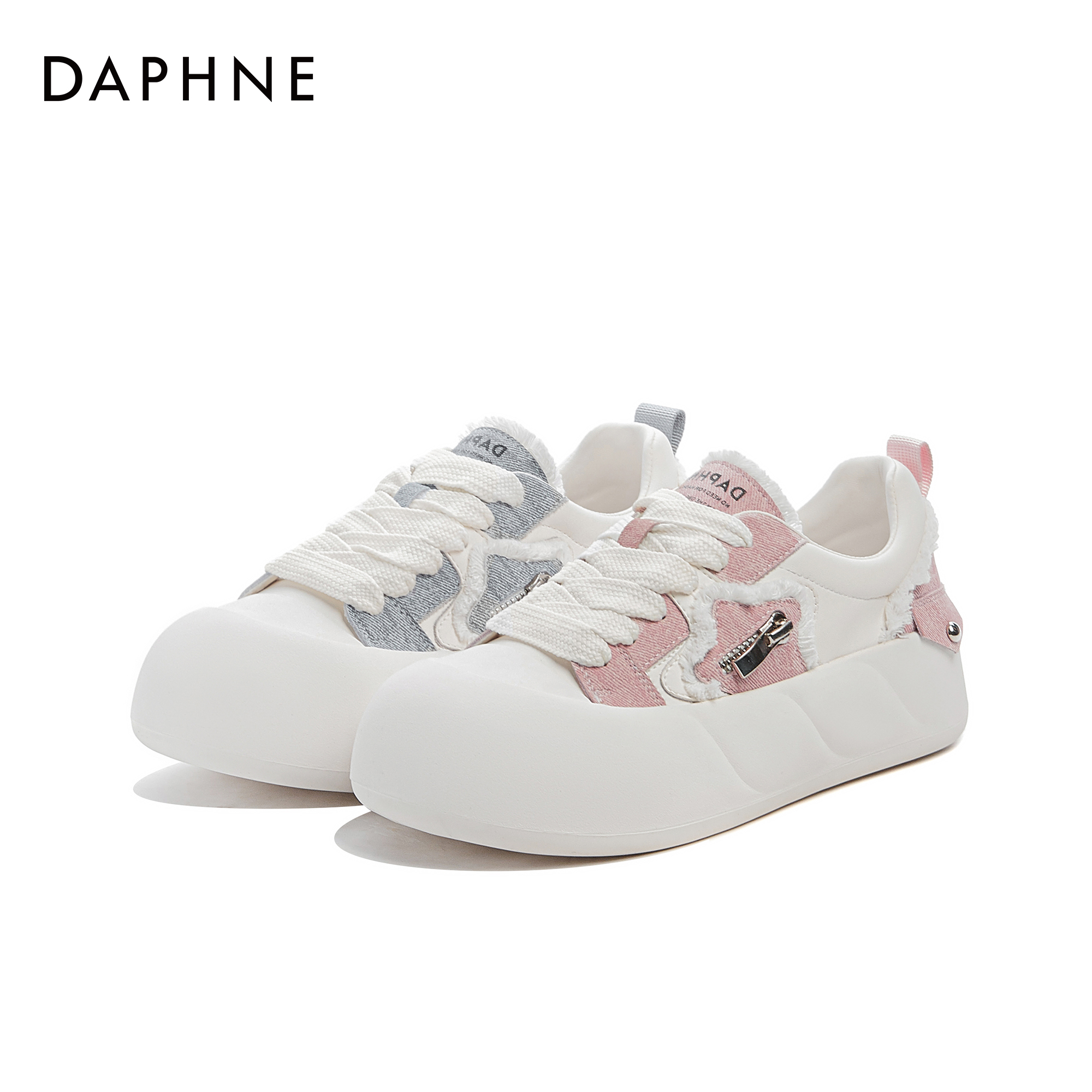 达芙妮达芙妮时尚舒适百搭夏季平底小众潮流爆款女士休闲板鞋