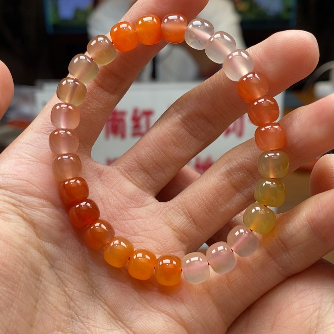 南红玛瑙串未镶嵌7➕多宝