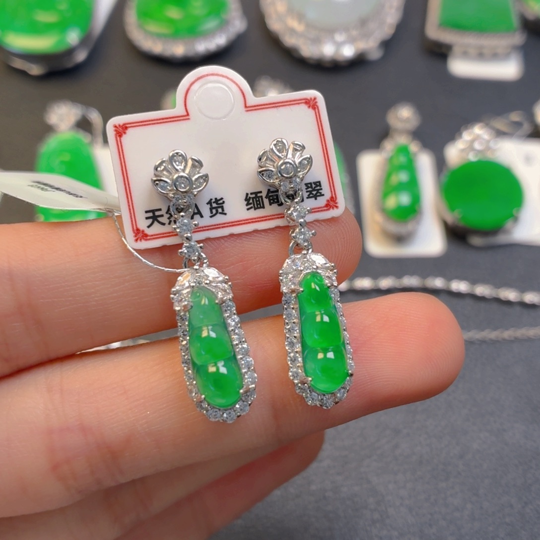 翡翠银S925镶嵌颈饰