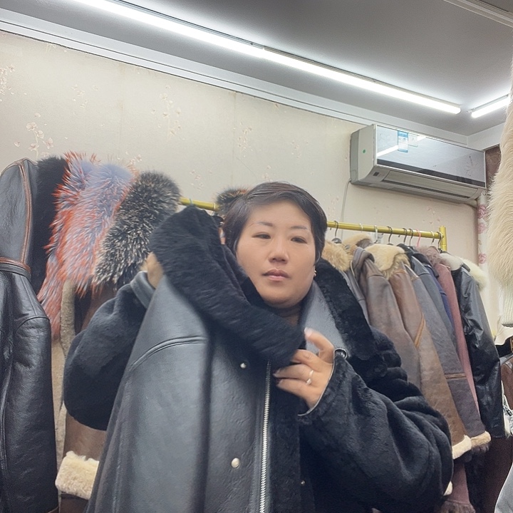 高*L码数皮毛一体女款120斤穿