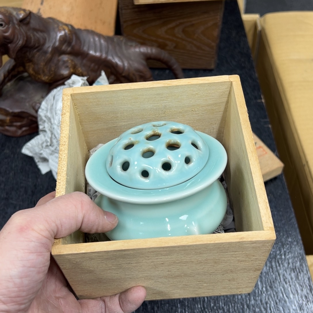 陶瓷日本中古工艺品摆件