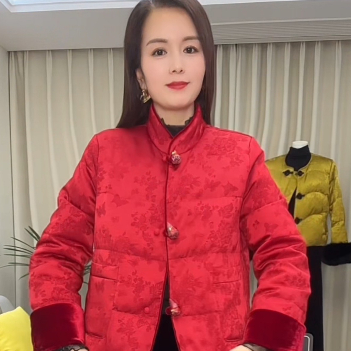 2025冬季新款新中式国风女款加厚保暖棉衣