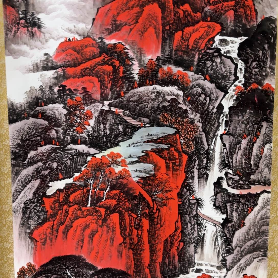 QA原创山水作品！带证书！限购一单 