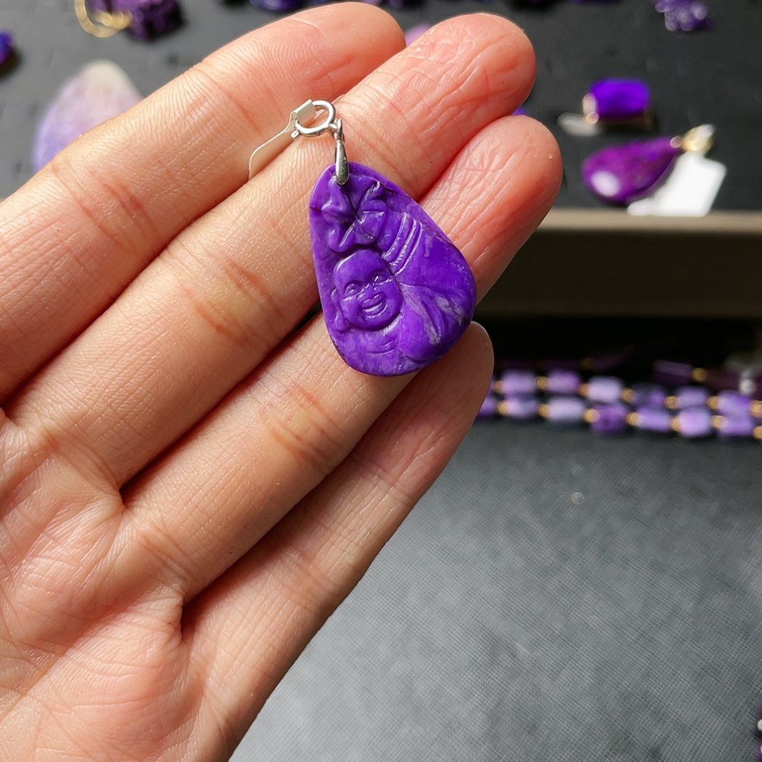 苏纪石（舒俱来）吊坠银S925镶嵌