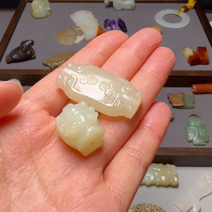 和田玉（糖玉）挂件未镶嵌续***来