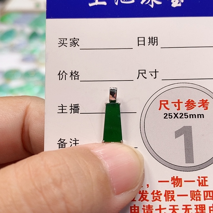 【闪购商品】翡翠颈饰18K金镶嵌翡翠