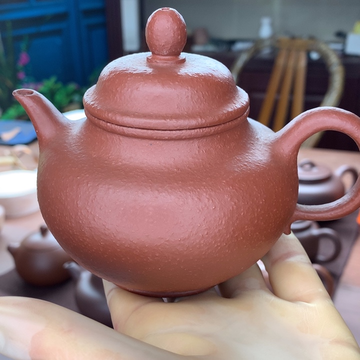 紫砂茶壶黑*曹朱泥，秋水，230cc
