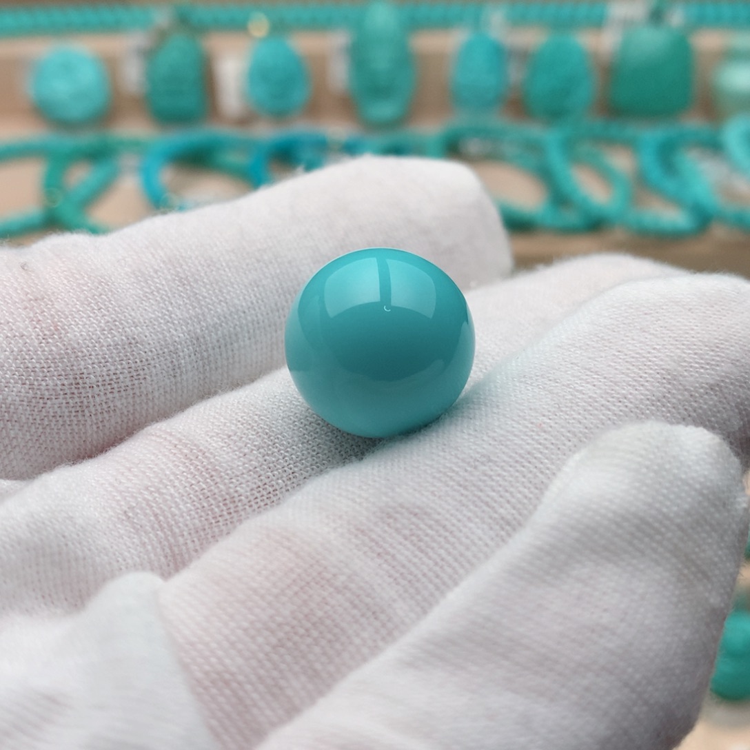 绿松石未镶嵌珠宝奇石15mm