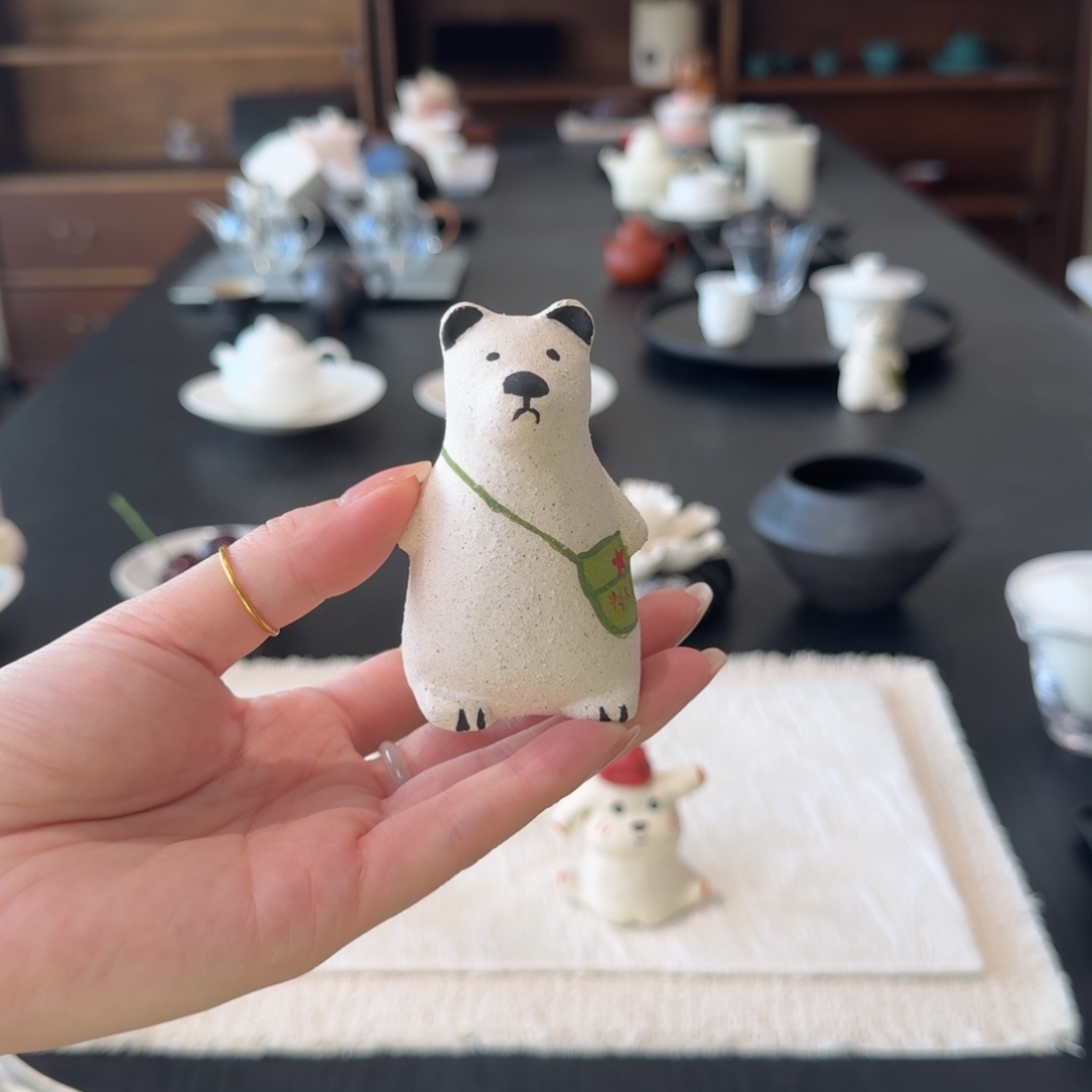 小熊香插摆件（少字版