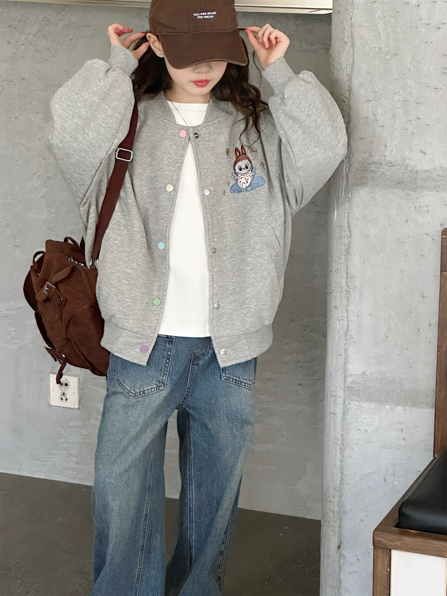 【现货】2025秋卡通刺绣棒球服运动外套 D766 766 P