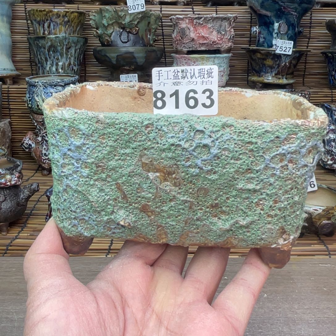 手工花盆默认瑕疵完美者勿拍