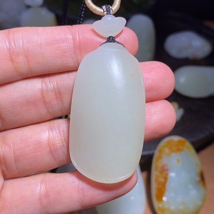 和田玉未镶嵌吊坠(不含链)