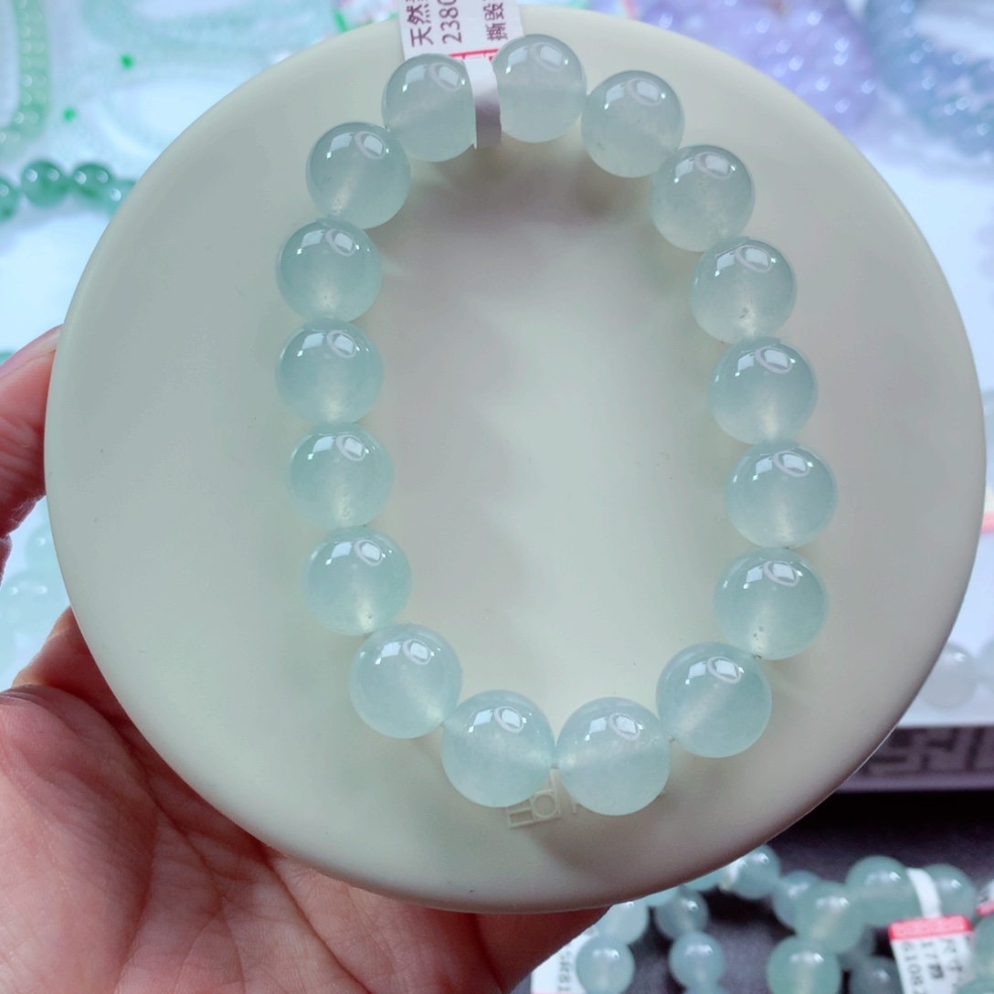 翡翠未镶嵌手链卡12.4