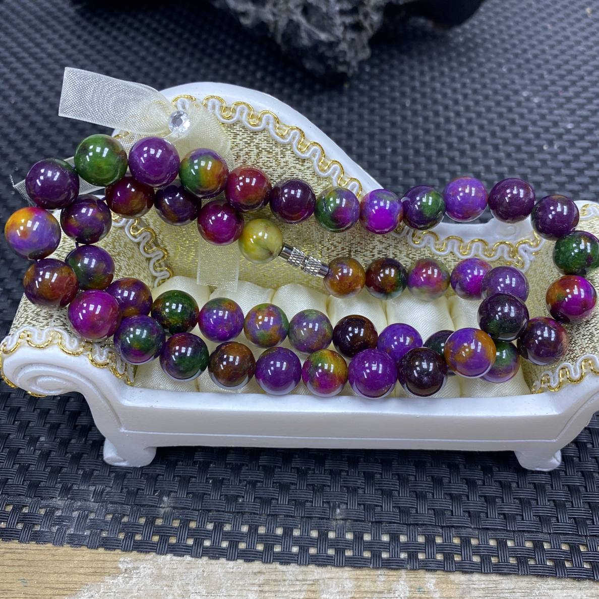 10mm七彩星空舒精美项链-922