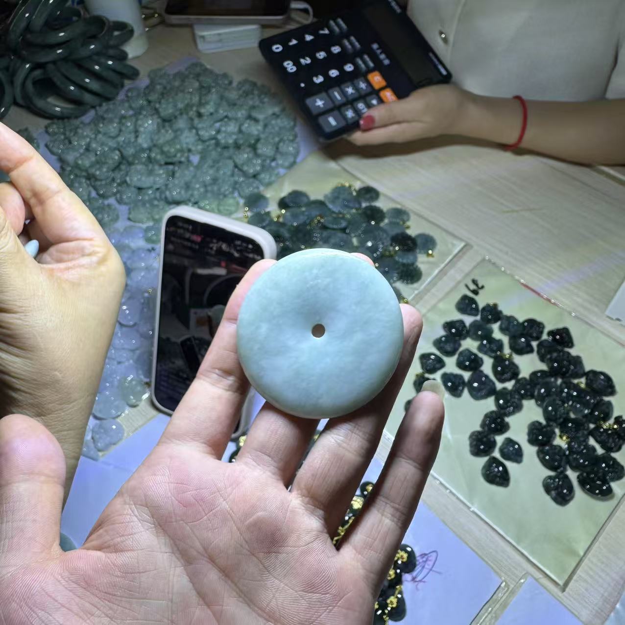 天然A货翡翠平安扣吊坠-f006-多样性发一