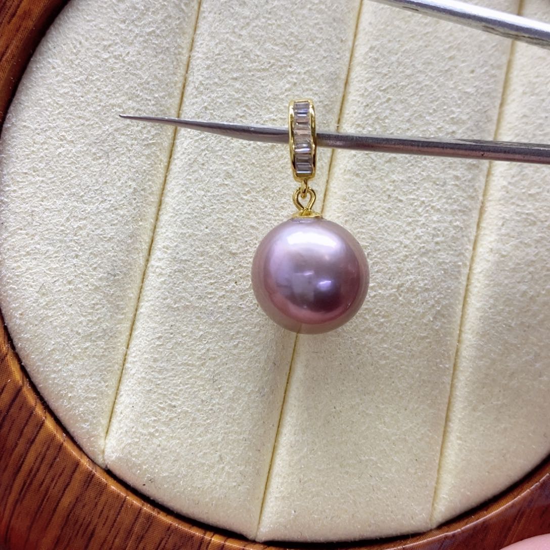 淡水珍珠颈饰银S925镶嵌