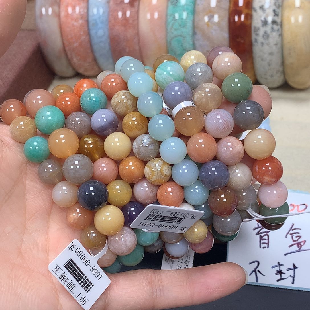 未镶嵌手串硅化珊瑚（珊瑚玉）031