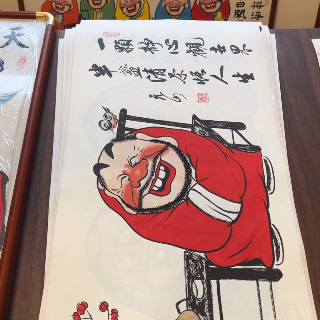 国画纯手绘禅意画作品