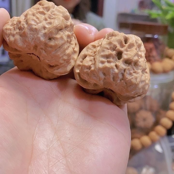 【闪购商品】文玩核桃把件41.5蛤蟆头