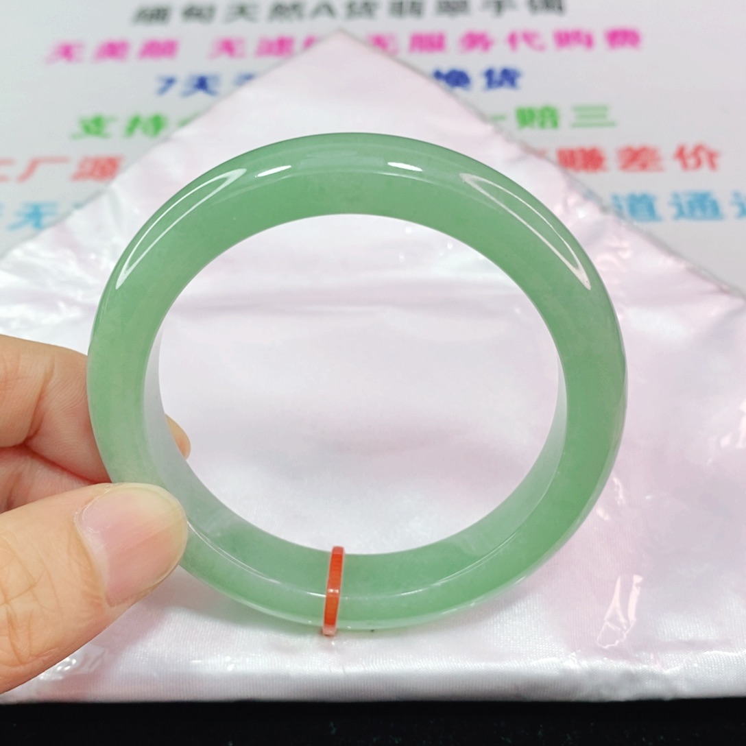 未镶嵌手镯翡翠55圈口正圈