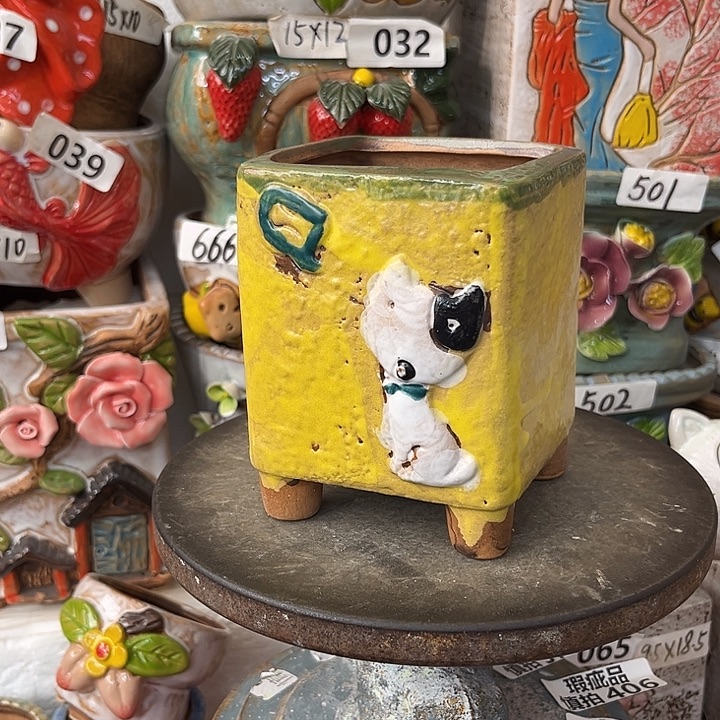 粗陶材质多肉花盆