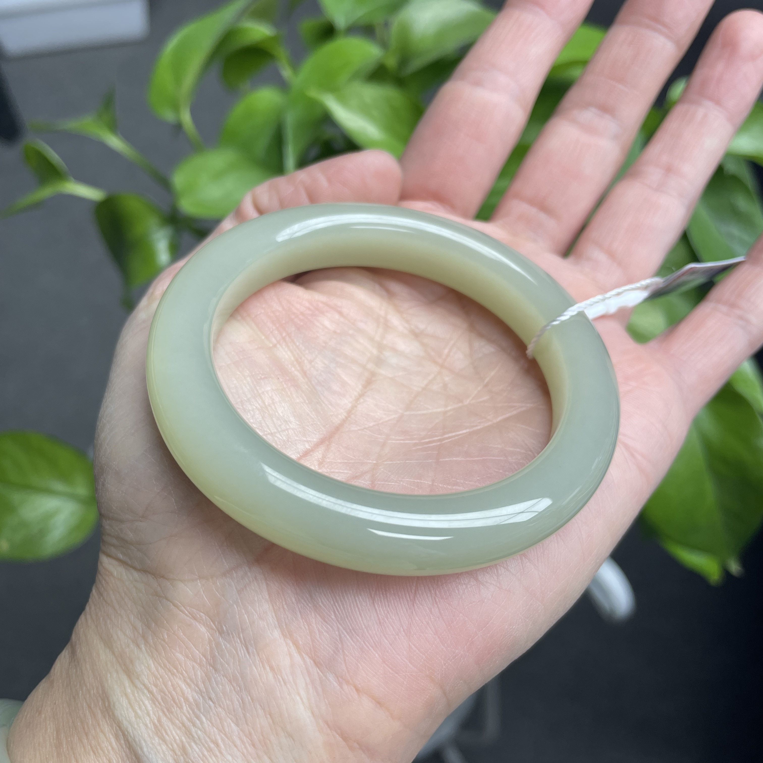 纯天然新疆正宗和田玉镯子专卖手镯百搭平安镯中秋送礼轻奢国风