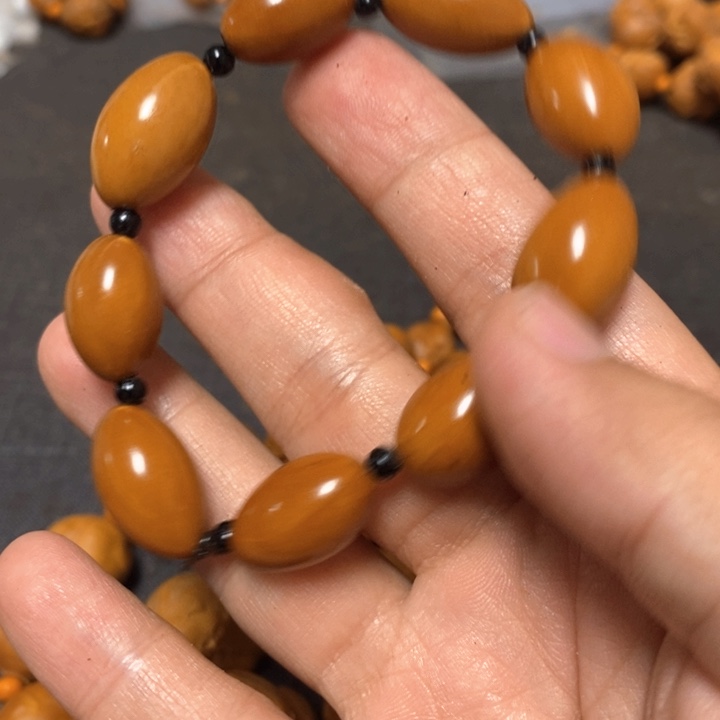 橄榄核手串/手链橄榄微瑕光珠