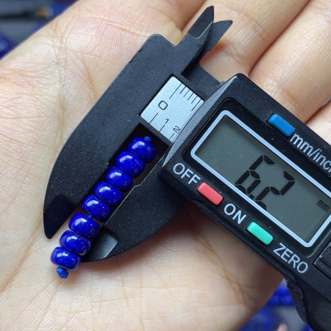 青金石未镶嵌6mm隔片配饰