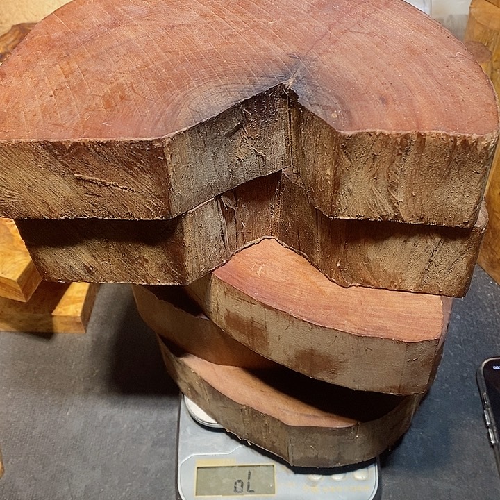 风车木（黑檀木）老山檀偏区料5块