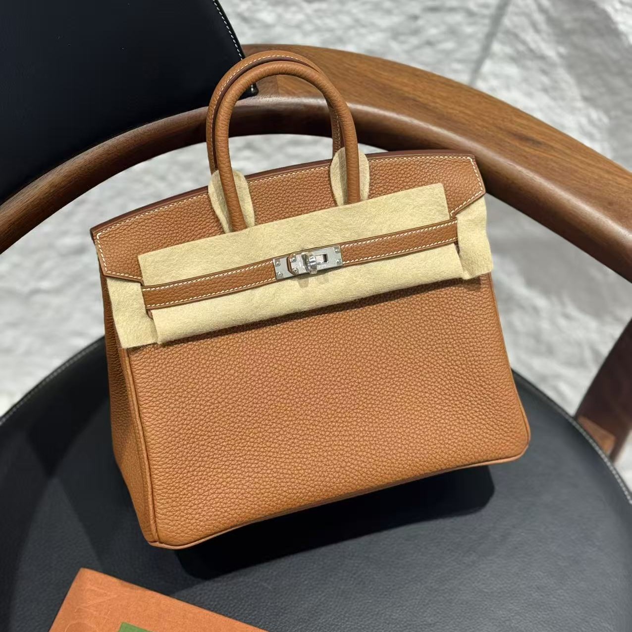 未使用 Hermes/爱马仕 lina /k刻爱马仕金棕银扣bk25包
