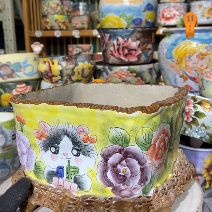 红陶景德镇艺术手绘作品
