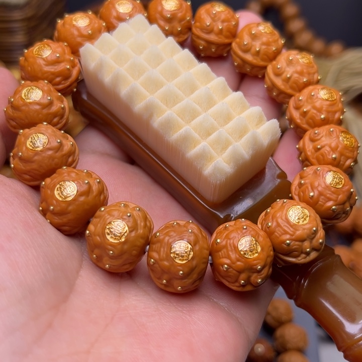 吊坠猴头核桃1.6尺寸金钉大满贯，