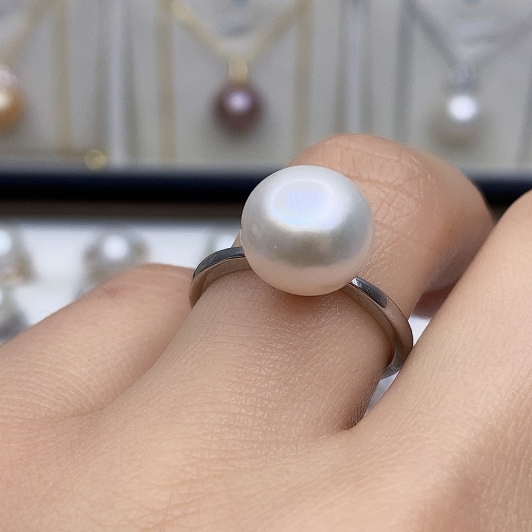 淡水珍珠颈饰银S925镶嵌