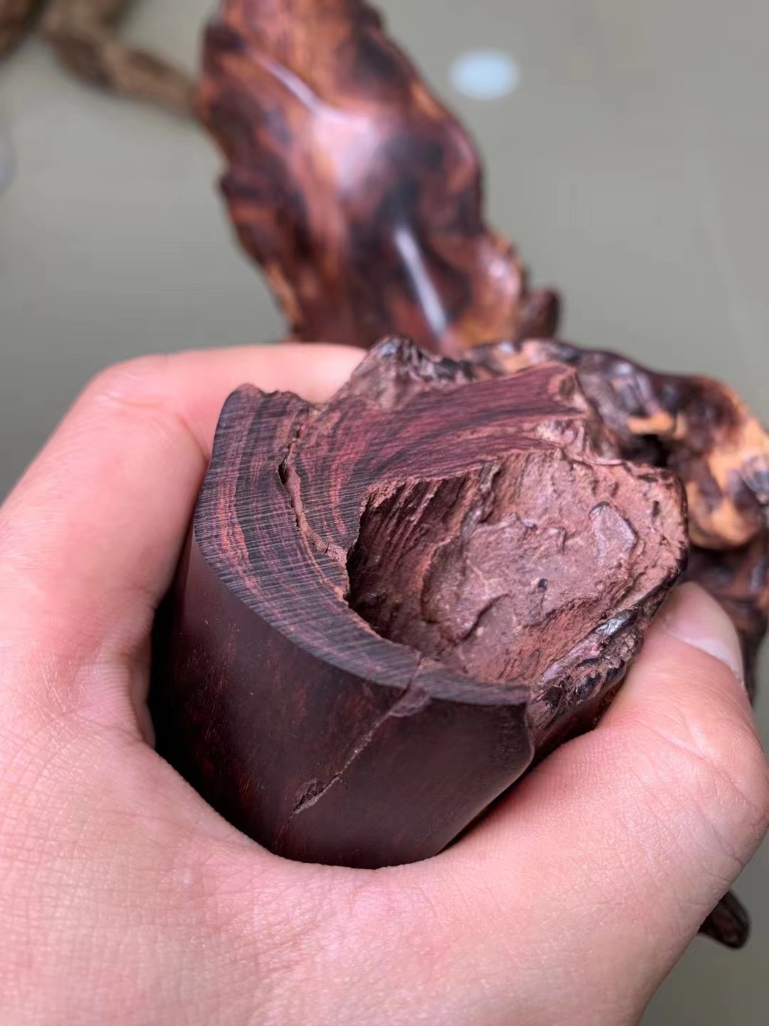 黄花梨手串摆件料