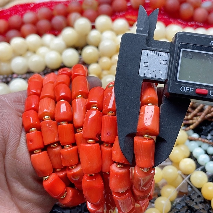 玛瑙/玉髓珠宝半成品未镶嵌一条三姑娘手串