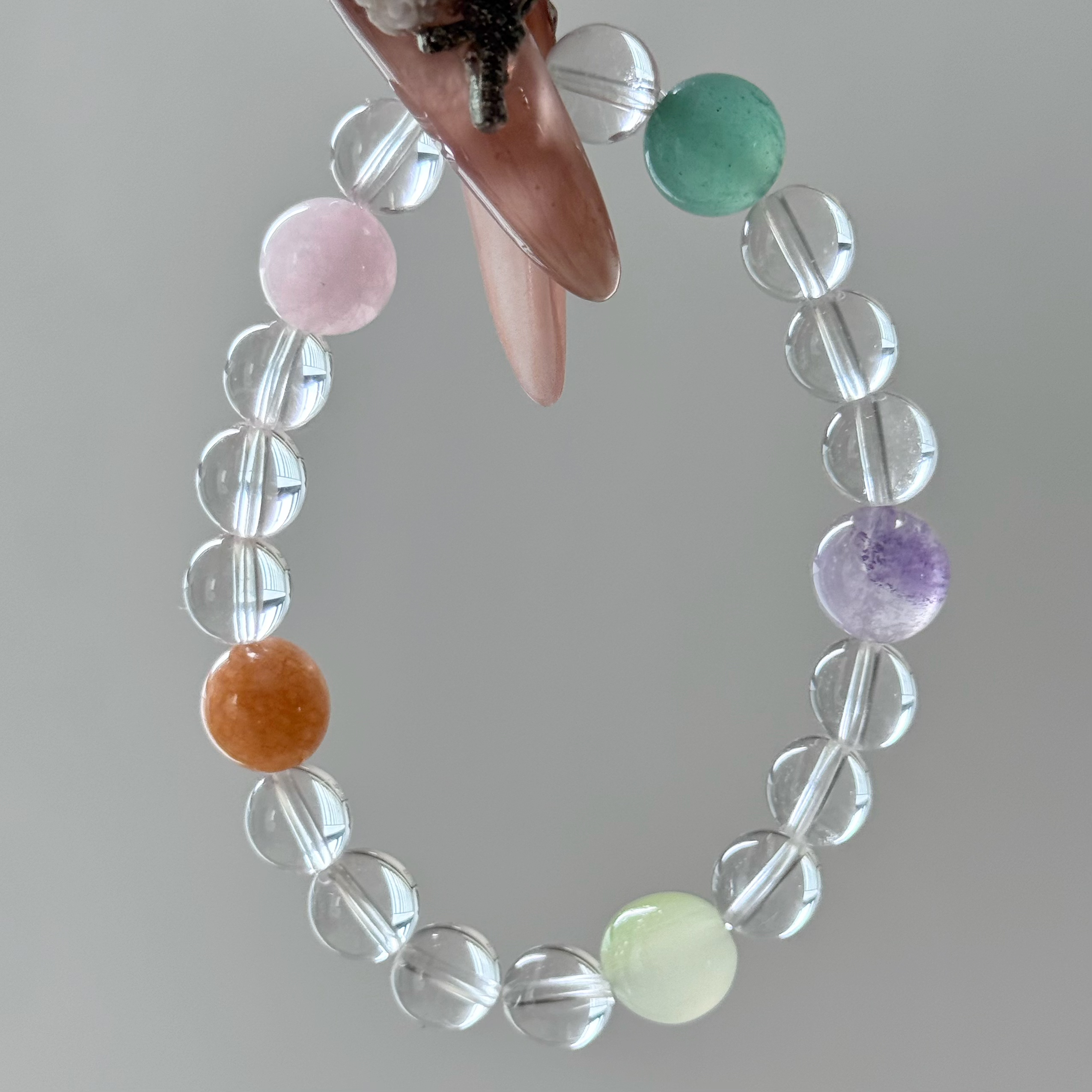 「多宝」8-10mm 天然水晶